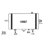 German Pool 德國寶 GPU-6.5E V J JB 25公升 橫掛牆式 圓型中央儲水式電熱水爐 (底出入水) (底置發熱線) (外置電箱)